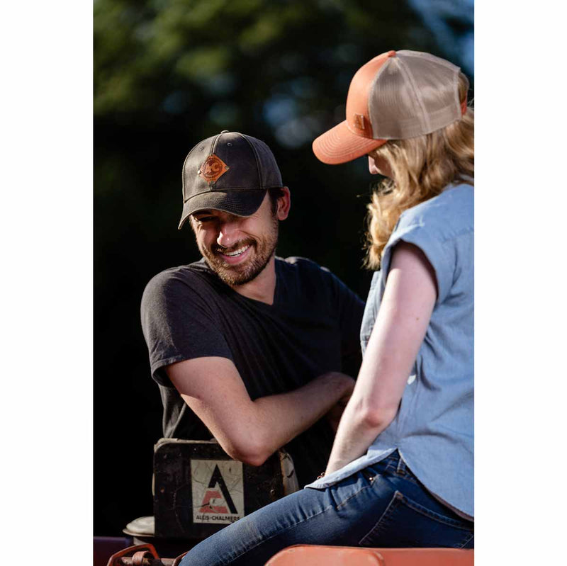 Allis Chalmers Logo Burnt Orange Mesh Back Hat