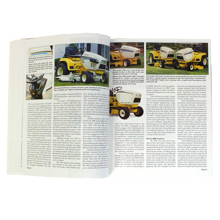 50 Years of Cub Cadet 108 Page Paperback Book