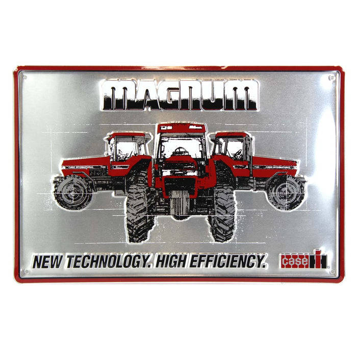 Case IH Magnum: New Technology High Efficiency 18" x 12" Tin Sign