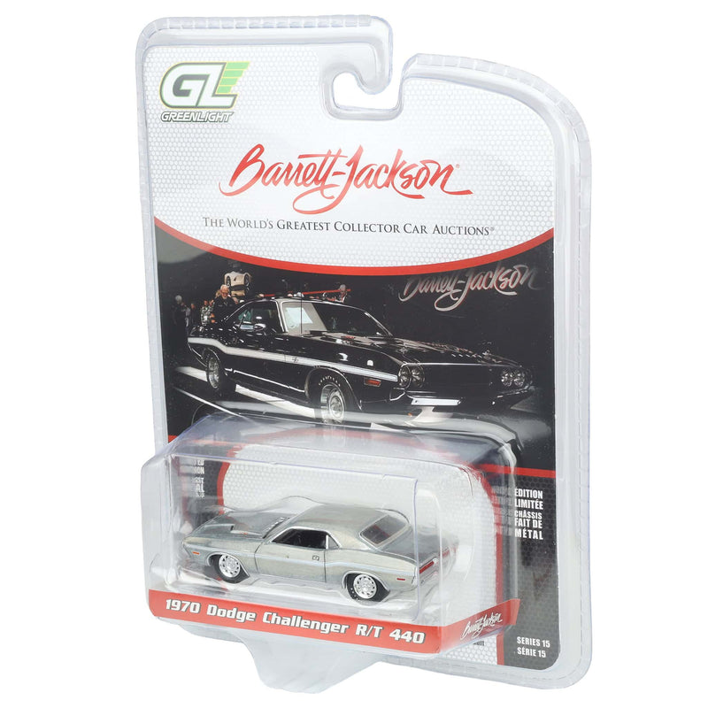 Raw Chase Unit ~ 1/64 1970 Dodge Challenger R/T 440, Scottsdale 2024, Black, Barrett-Jackson Series 15