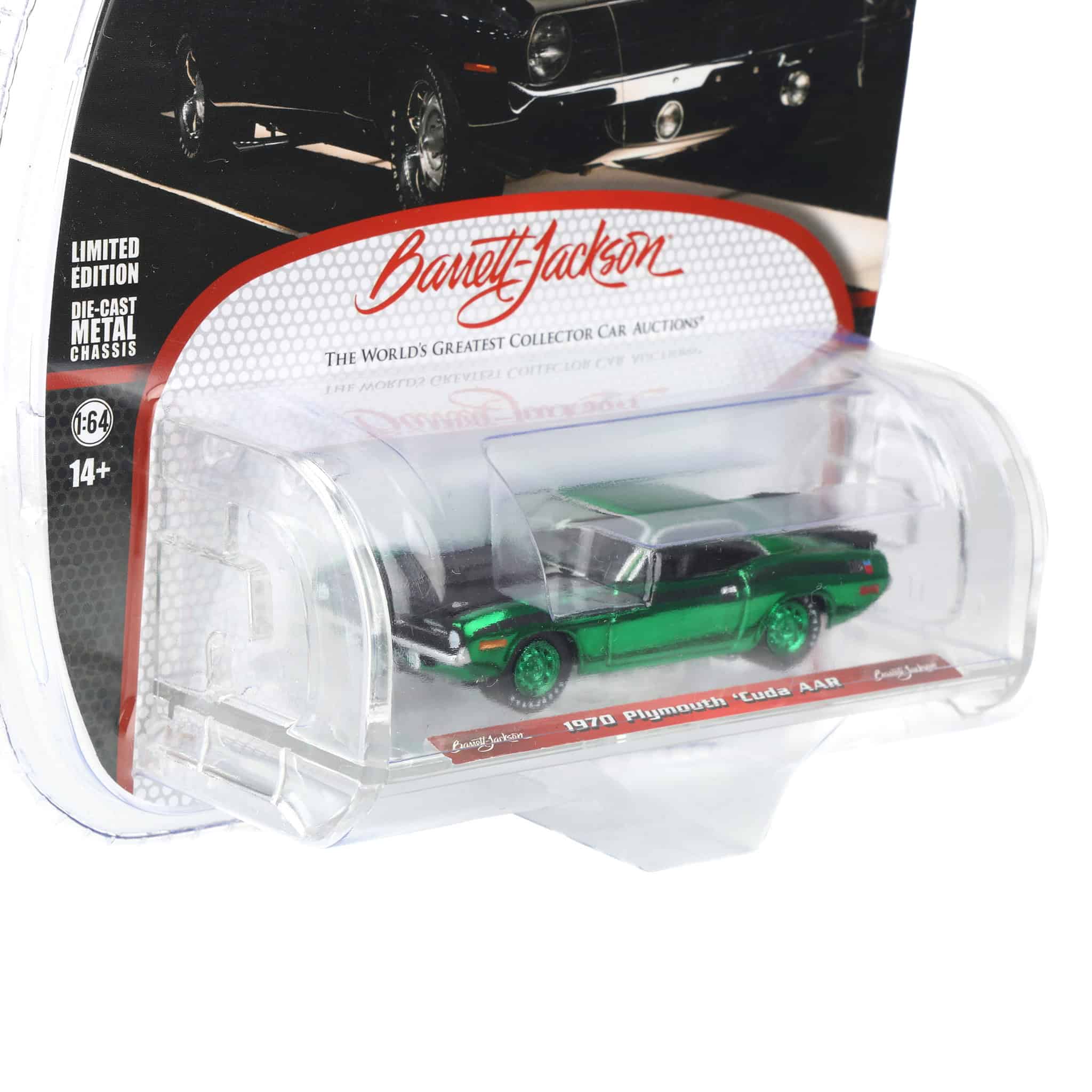 Green Chrome Chase ~ 1/64 1970 Plymouth 'Cuda AAR, Barrett-Jackson