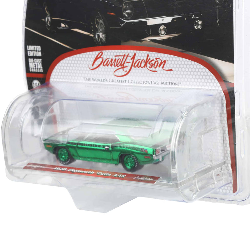 Green Chrome Chase ~ 1/64 1970 Plymouth 'Cuda AAR, Barrett-Jackson Series 16