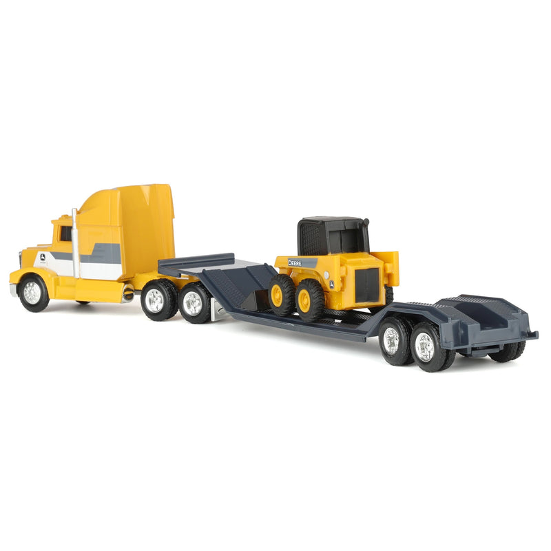 1/64 John Deere Semi with Skid Loader Value Set