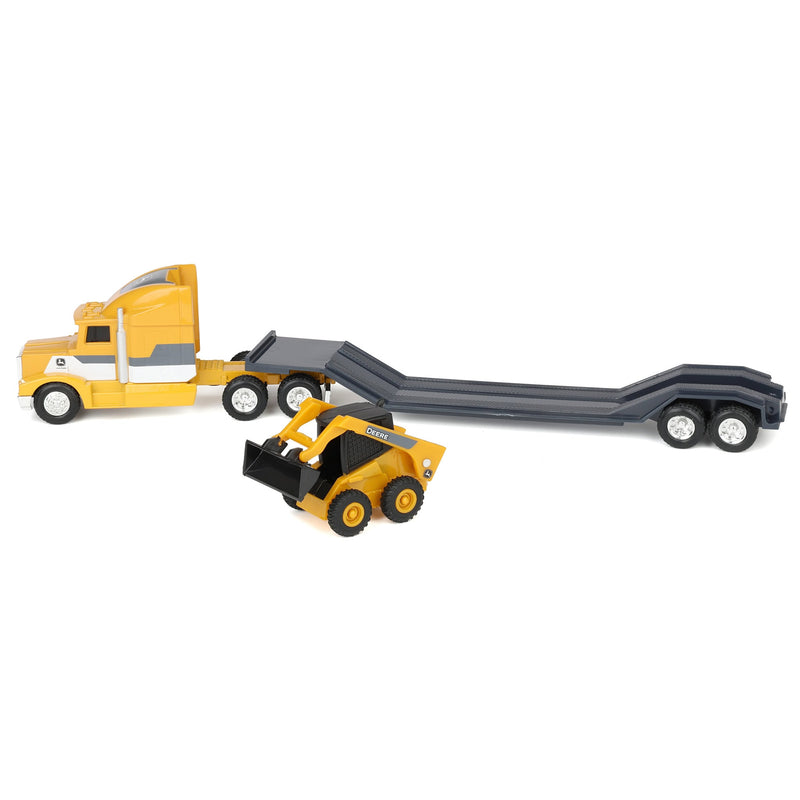 1/64 John Deere Semi with Skid Loader Value Set