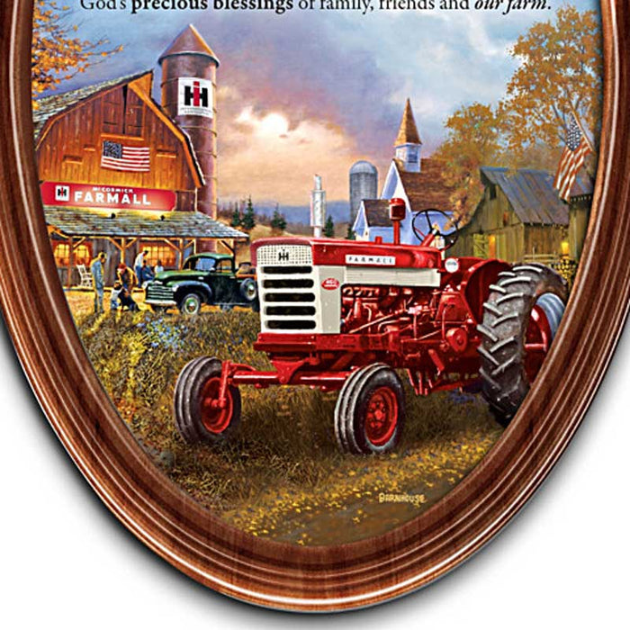 International Harvester Farmall  "A Farmer's Prayer" Collector Plate by Dave Barnhouse