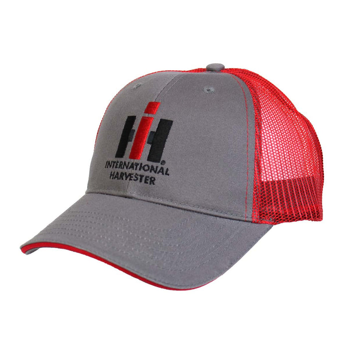 IH Logo Charcoal & Red Mesh Back Cap