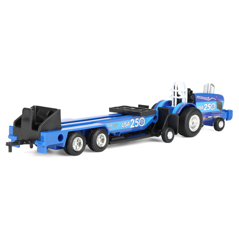 1/64 New Holland "USA 250" Pulling Tractor with Sled by ERTL