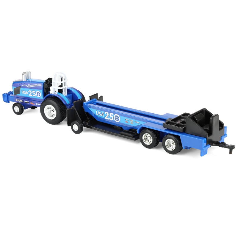 1/64 New Holland "USA 250" Pulling Tractor with Sled by ERTL