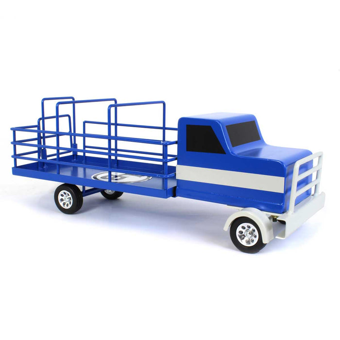 (B&D) 1/16 Little Buster Toys Blue Cattle Truck - Damaged Box