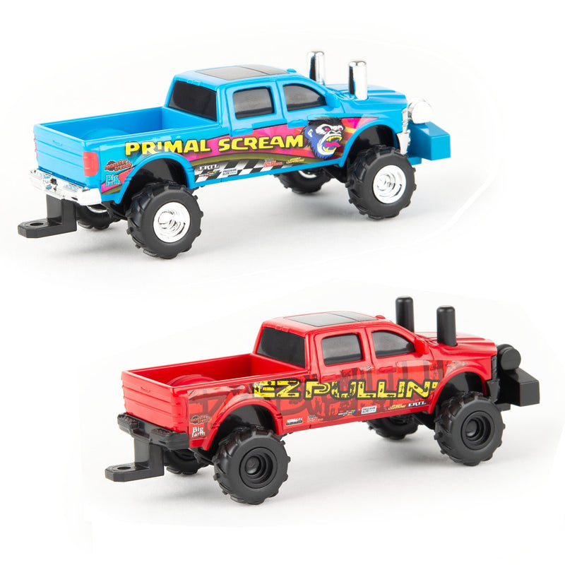 Set of 2 ~ "Primal Scream" and "EZ Pullin'" Pulling Trucks by ERTL