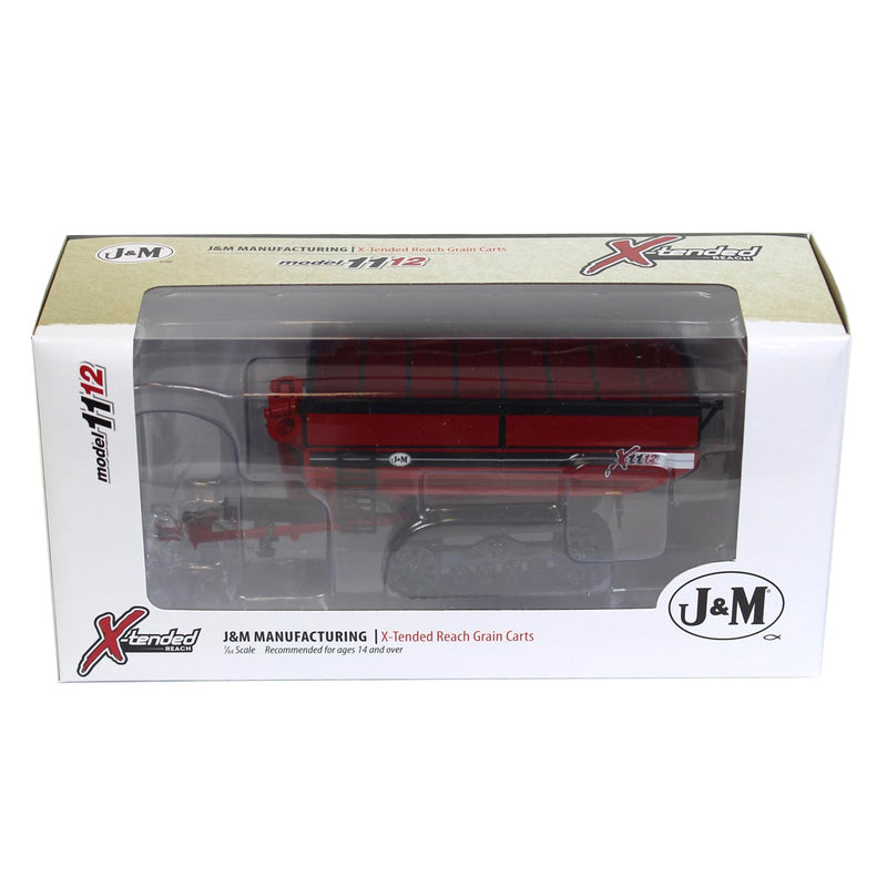 1/64 Red J&M X1112 Grain Cart on Tracks