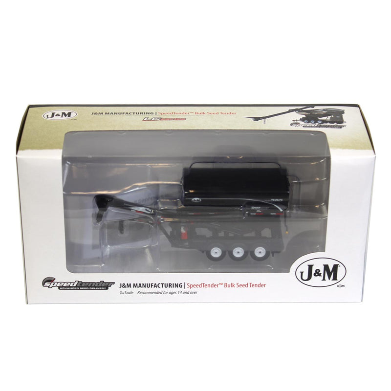 1/64 Black J&M LC390 Tri-axle Gooseneck Seed Tender by SpecCast