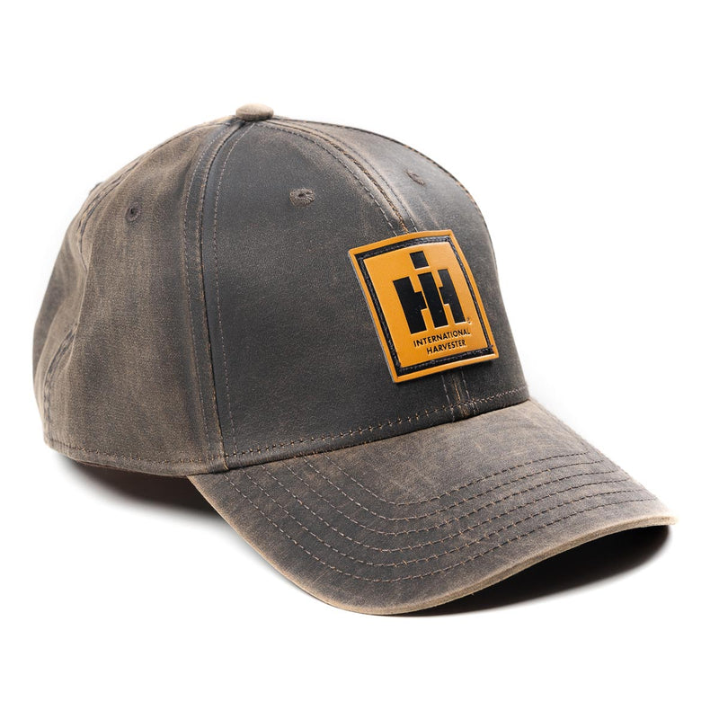 IH Logo Leather Emblem Oil Distressed Premium Cap