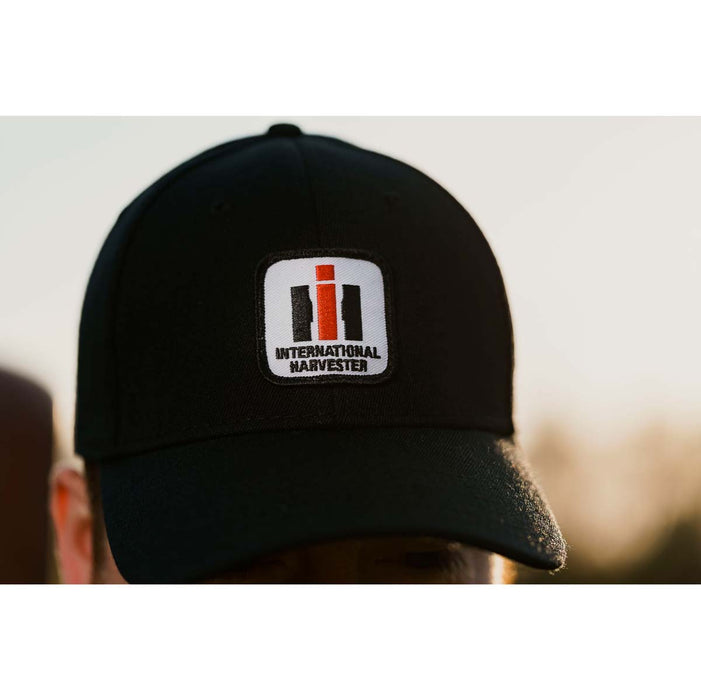International Harvester Logo Solid Black Cap