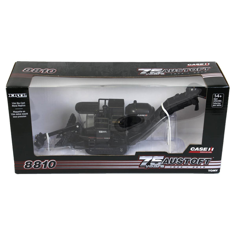 1/64 Case IH A8810 Austoft Sugar Cane Harvester by ERTL, Black 75th Anniversary Edition