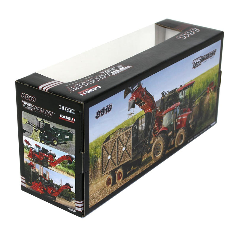 1/64 Case IH A8810 Austoft Sugar Cane Harvester by ERTL, Black 75th Anniversary Edition
