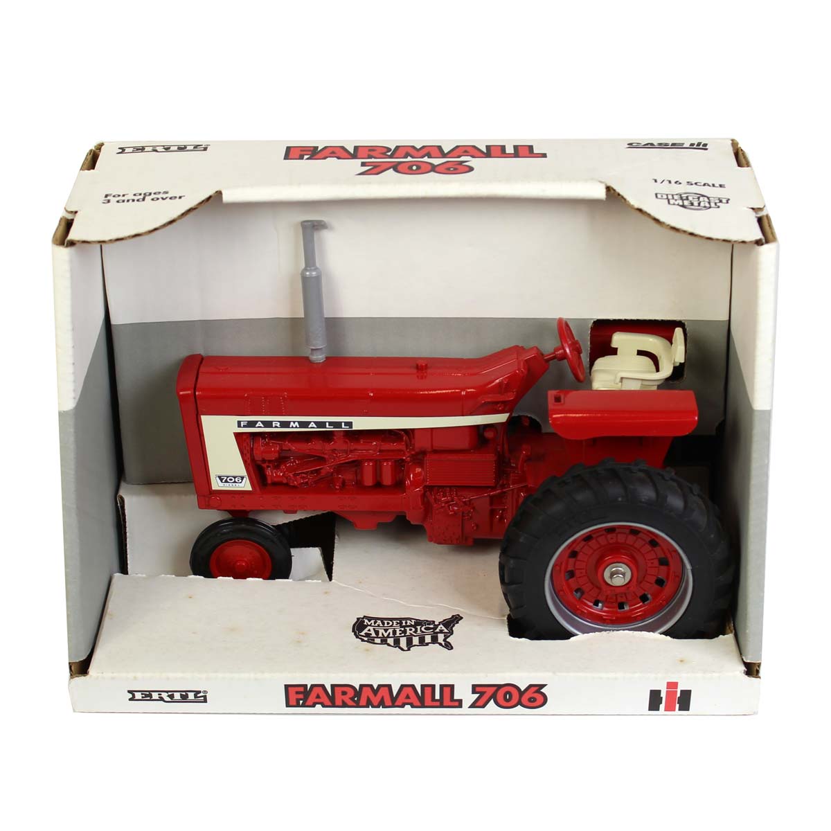1/16 IH Farmall 706 Narrow Front Tractor, Made in the USA by ERTL