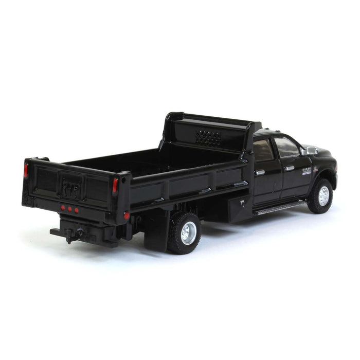 1/64 Black Crystal 2018 Ram 3500 Dually with Black Dump Bed, Outback Toys Exclusive