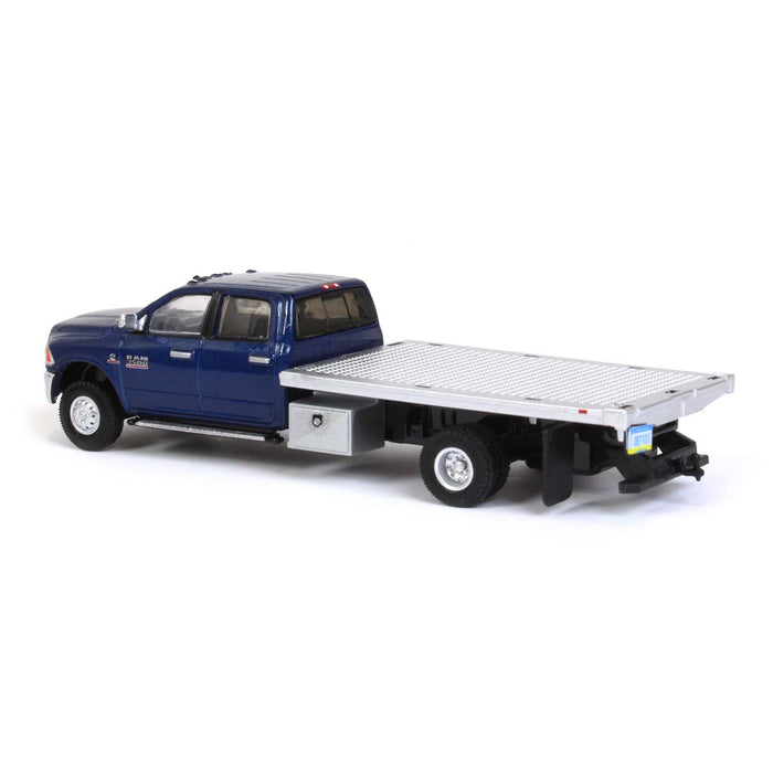 1/64 Blue 2018 Ram 3500 Dually with Silver Stake Bed, Outback Toys Exclusive