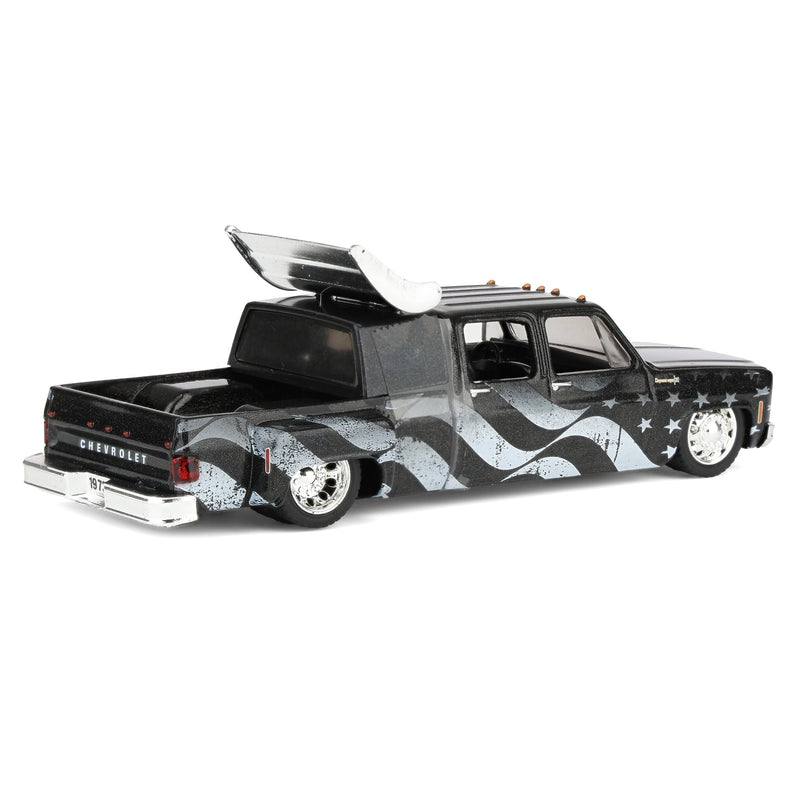 1/64 1973 Chevy Cheyenne Super30 Stars & Stripes Pickup Truck, M2 Machines