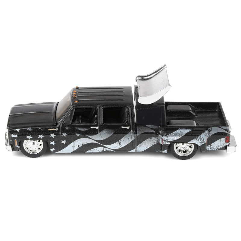 1/64 1973 Chevy Cheyenne Super30 Stars & Stripes Pickup Truck, M2 Machines