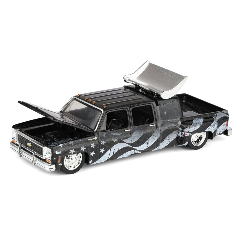 1/64 1973 Chevy Cheyenne Super30 Stars & Stripes Pickup Truck, M2 Machines