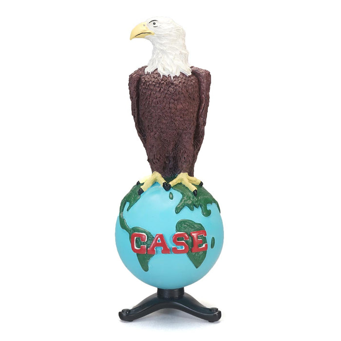 8 Inch CASE Old Abe Eagle on Globe with Display Stand