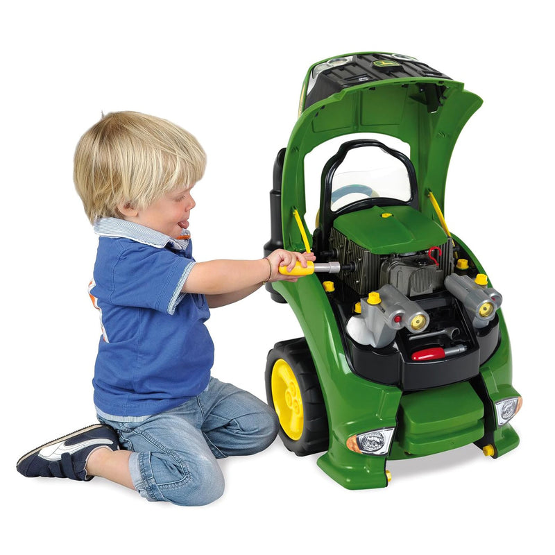 John Deere Kids Toy Tractor Engine Repair Set with Tools