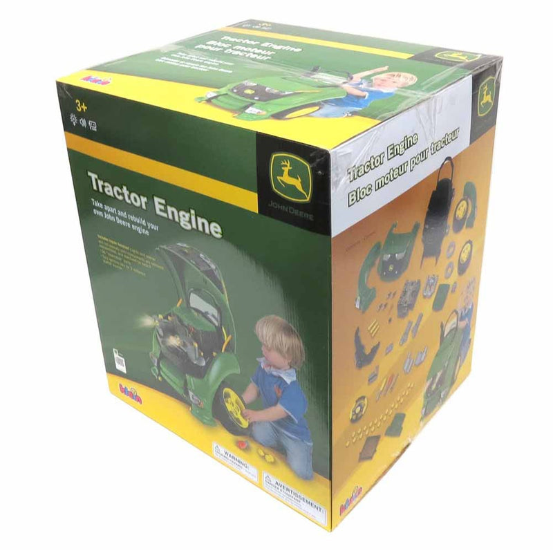 John Deere Kids Toy Tractor Engine Repair Set with Tools