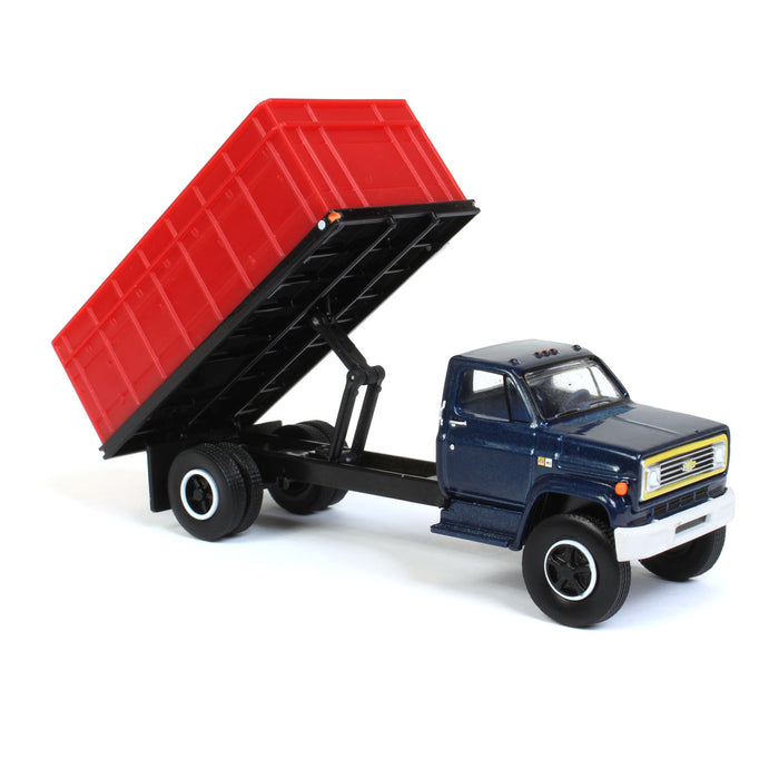 1/64 Exclusive Limited 1984 Chevy C-60 Grain Truck with Blue Cab