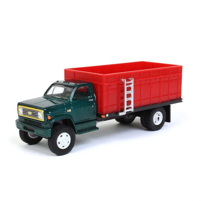 1/64 Exclusive Limited 1984 Chevy C-60 Grain Truck with Green Cab