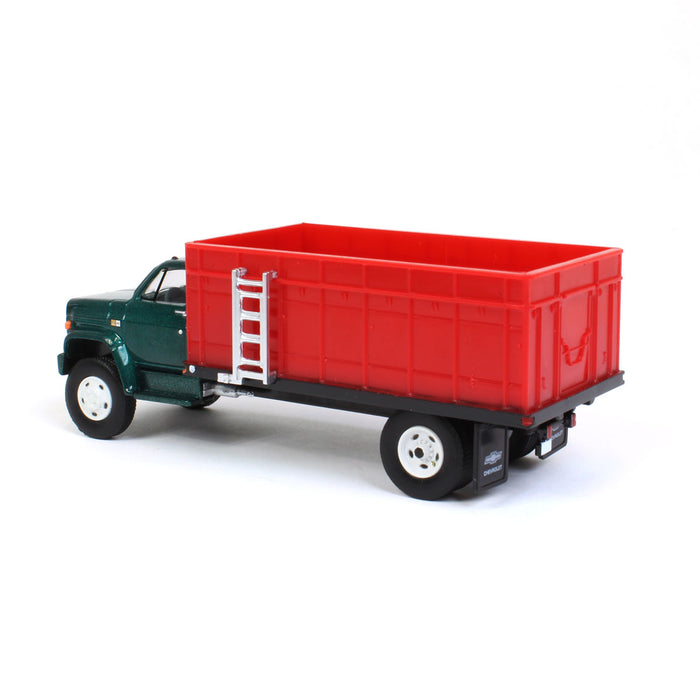 1/64 Exclusive Limited 1984 Chevy C-60 Grain Truck with Green Cab