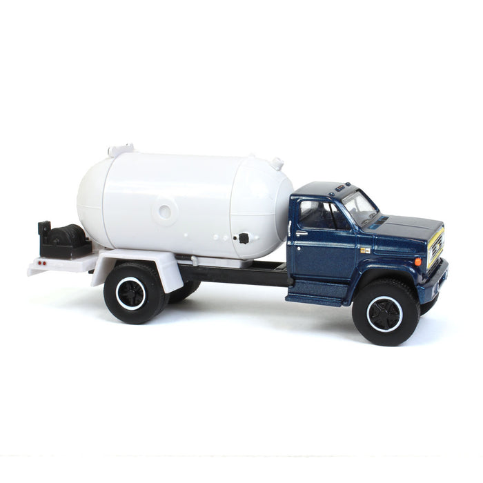 1/64 Exclusive Limited 1984 Chevy C-60 Propane Truck with Blue Cab