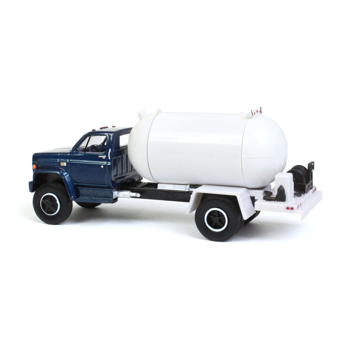 1/64 Exclusive Limited 1984 Chevy C-60 Propane Truck with Blue Cab