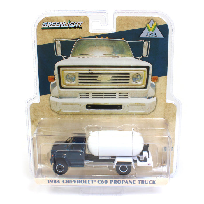 1/64 Exclusive Limited 1984 Chevy C-60 Propane Truck with Blue Cab