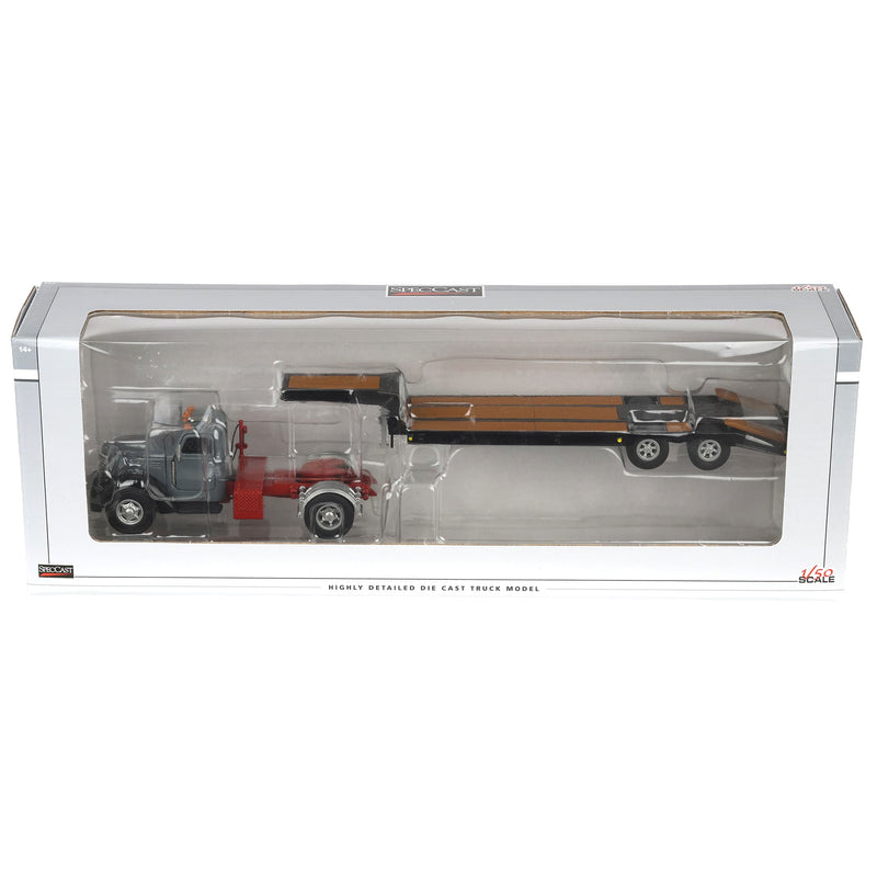 1/50 Gray International KB-8 with Tandem Axle Lowboy Trailer