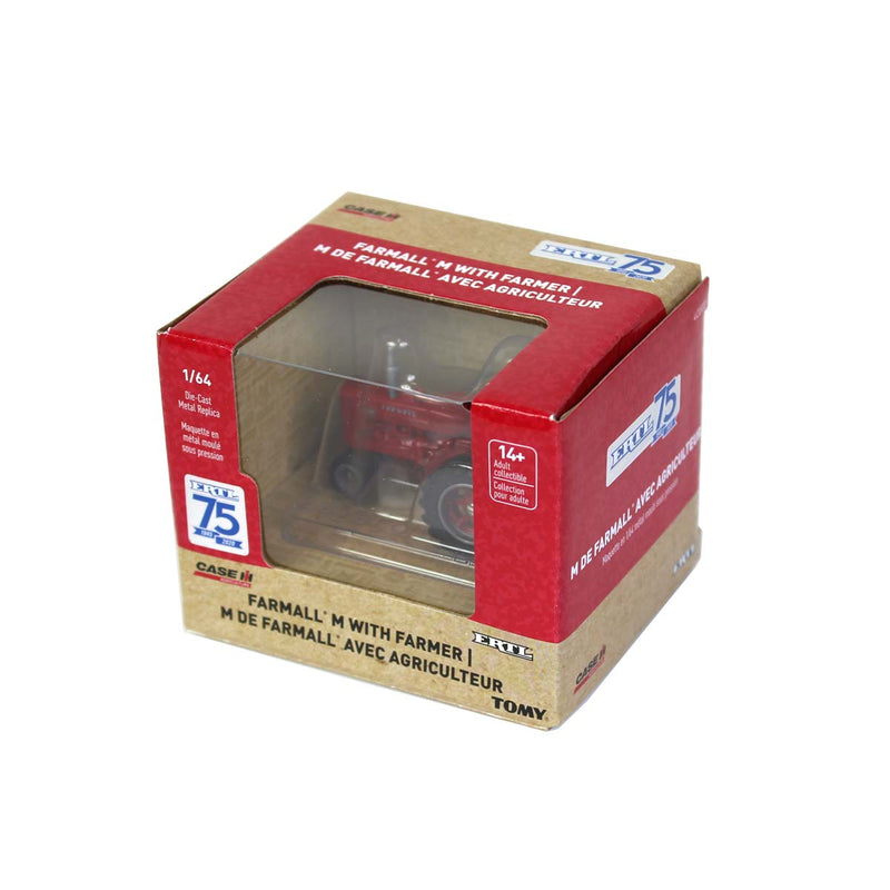 1/64 Limited Edition IH Farmall M Tractor with Man, ERTL 75th Anniversary, One-Time Production