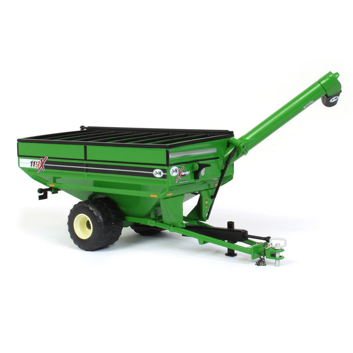 1/64 High Detail J&M X1112 Green Grain Cart with Large Singles