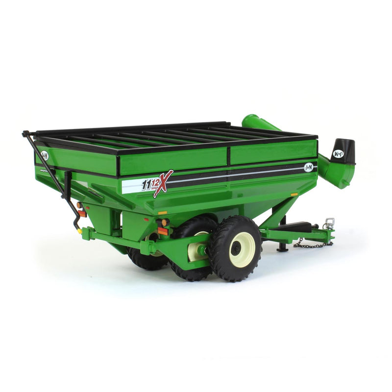 1/64 Green J&M X1112 Grain Cart with Walking Tandem Duals by SpecCast