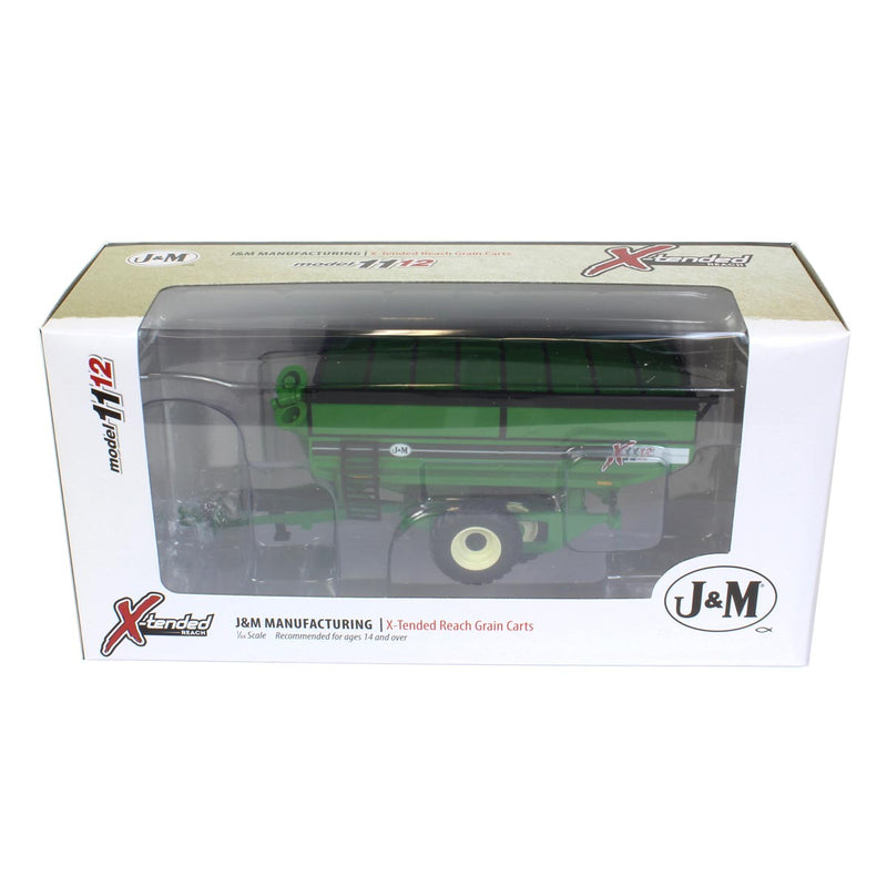 1/64 Green J&M X1112 Grain Cart with Walking Tandem Duals by SpecCast
