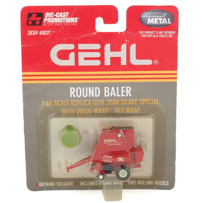 1/64 Gehl 2580 Silage Special Round Baler with Quick Wrap Net Wrap by Die-Cast Promotions