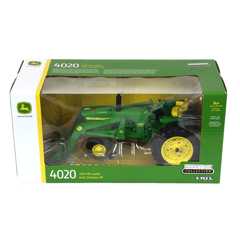 1/16 John Deere 4020 Tractor with 48 Front End Loader, ERTL Prestige Collection