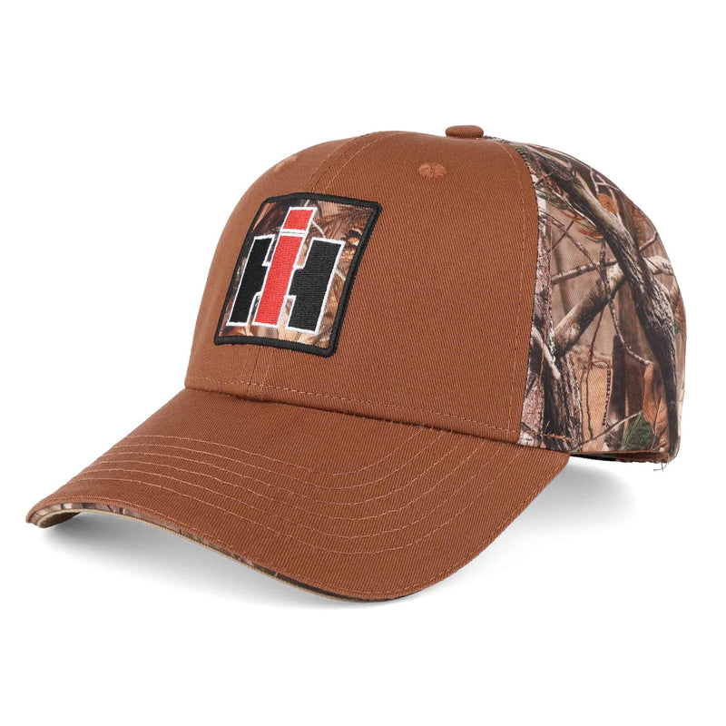 International Harvester Logo Brown Camo Cap