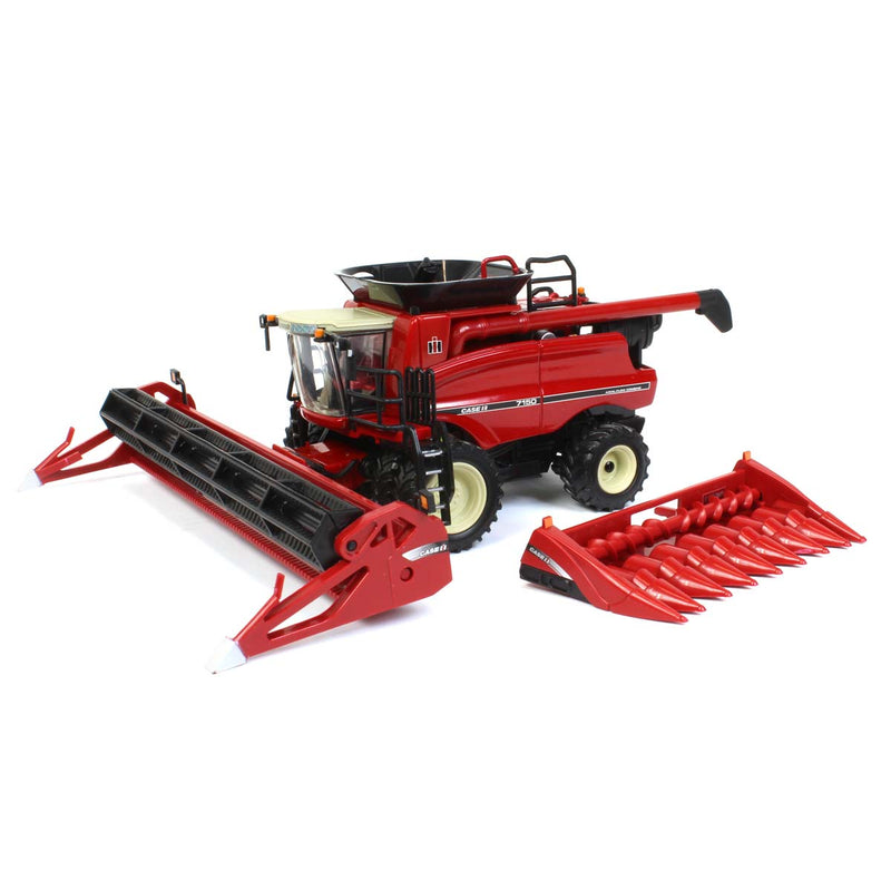 1/64 Limited Edition Vintage IH-Case IH 7150 Combine with Corn and Grain Header, ERTL Authentics #10