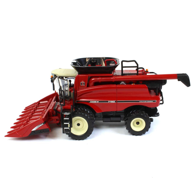 1/64 Limited Edition Vintage IH-Case IH 7150 Combine with Corn and Grain Header, ERTL Authentics #10