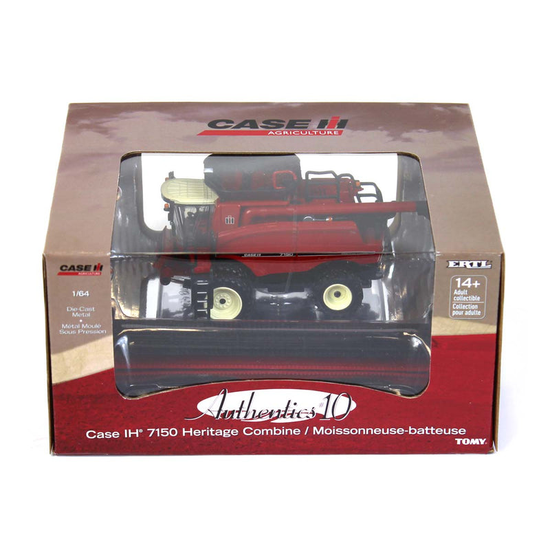 1/64 Limited Edition Vintage IH-Case IH 7150 Combine with Corn and Grain Header, ERTL Authentics #10