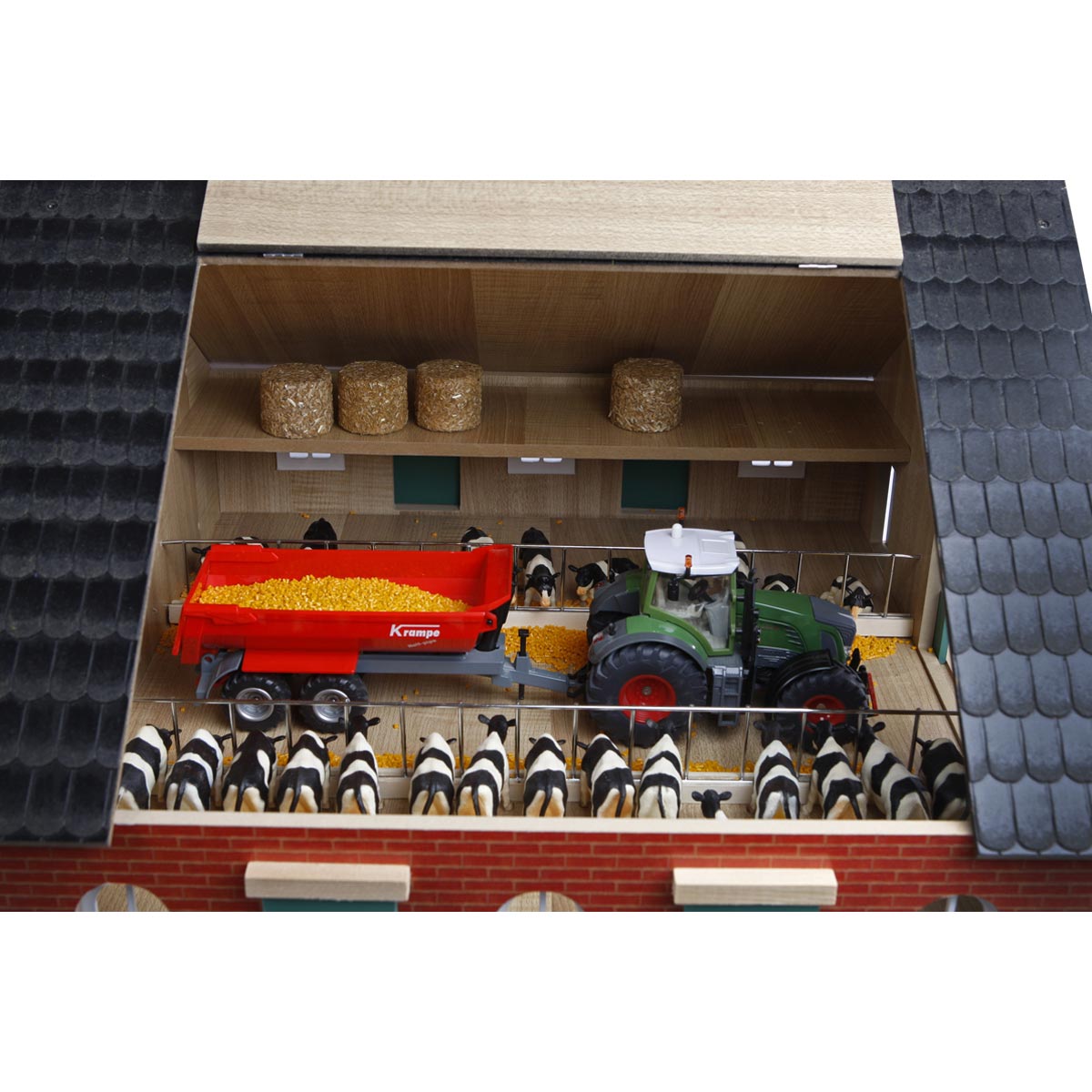 1/32 Deluxe Wooden Farm House with Farm Building Set by Kids Globe ...