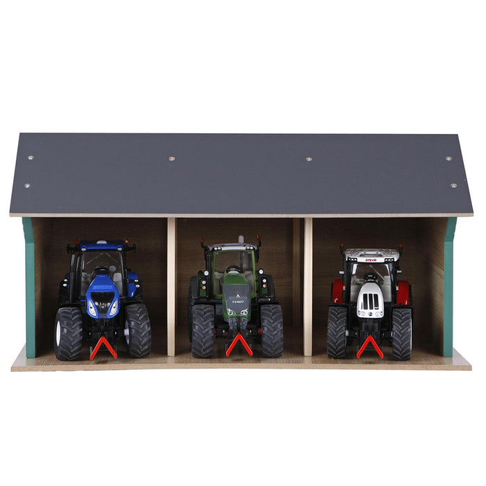 1/32 Farm Machinery 3 Bay Shed