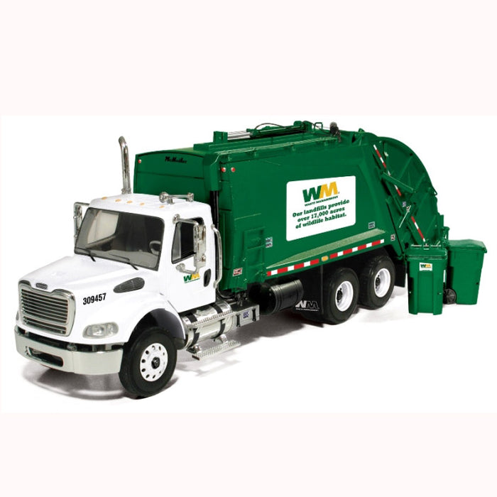 (B&D) 1/34 Waste Management Freightliner M2 Rear Load Trash Truck - Damaged Box