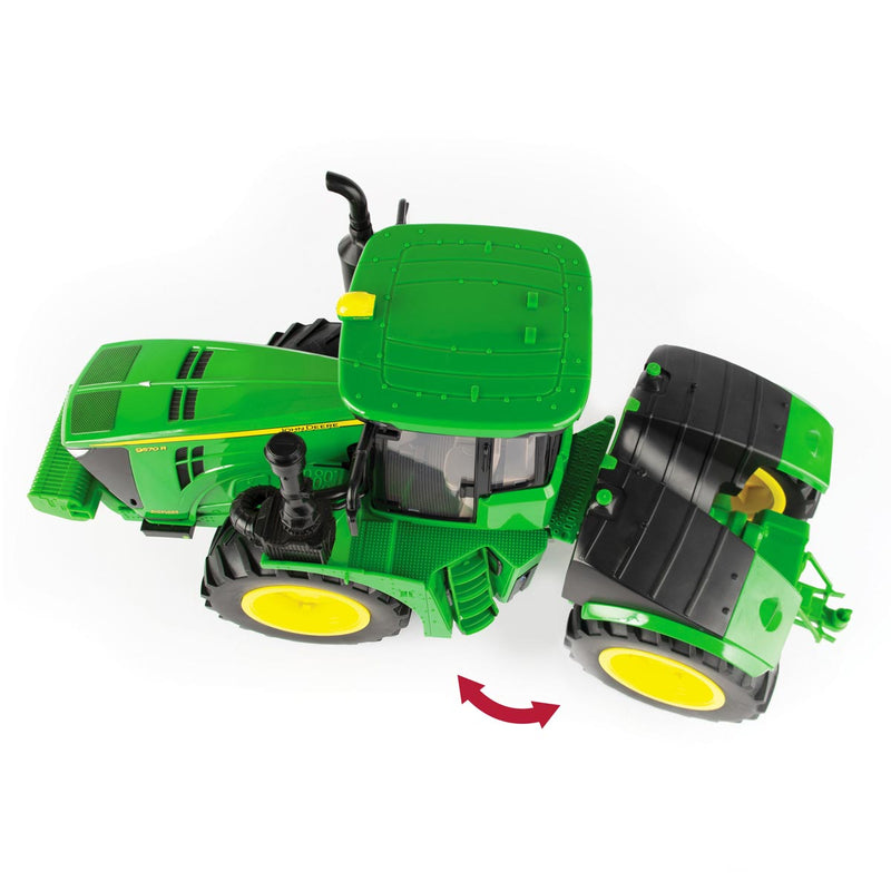 1/16 Big Farm John Deere 9570R 4-Wheel Drive Tractor with 1812DC Pan Scraper, 2 Piece Set